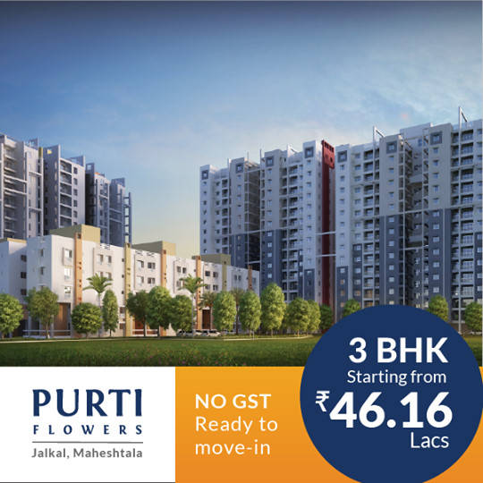 No GST ready to move-in at Purti Flowers in Kolkata Update