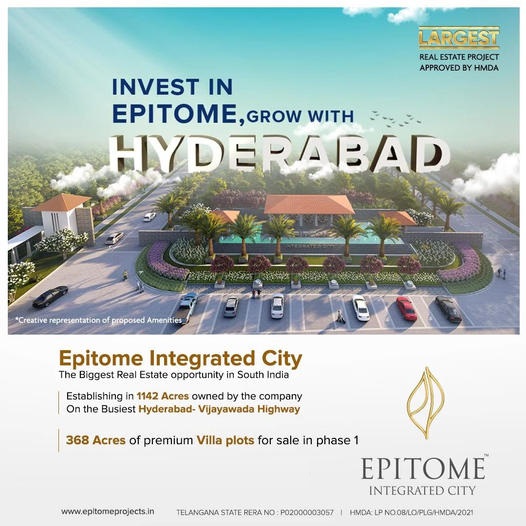 Invest in Epitome grow with Hyderabad