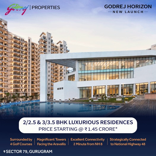 EOI Amount Rs 3 Lac only at Godrej Horizon in Sector 79, Gurgaon Update