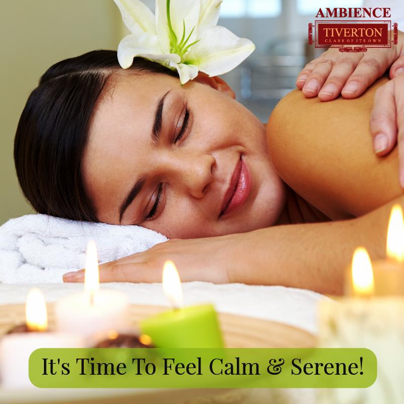 Ambience Tiverton offers a world class spa facility with lounge treatment room sauna & steam facilities