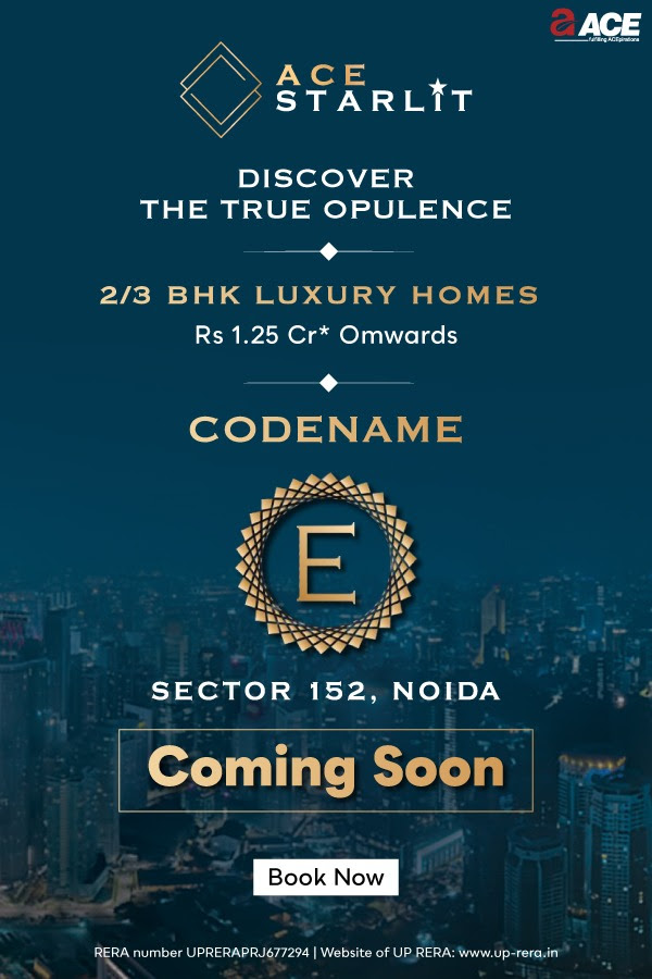 Book 2 & 3 BHK luxury homes Rs 1.25 Cr at Ace Starlit, Noida