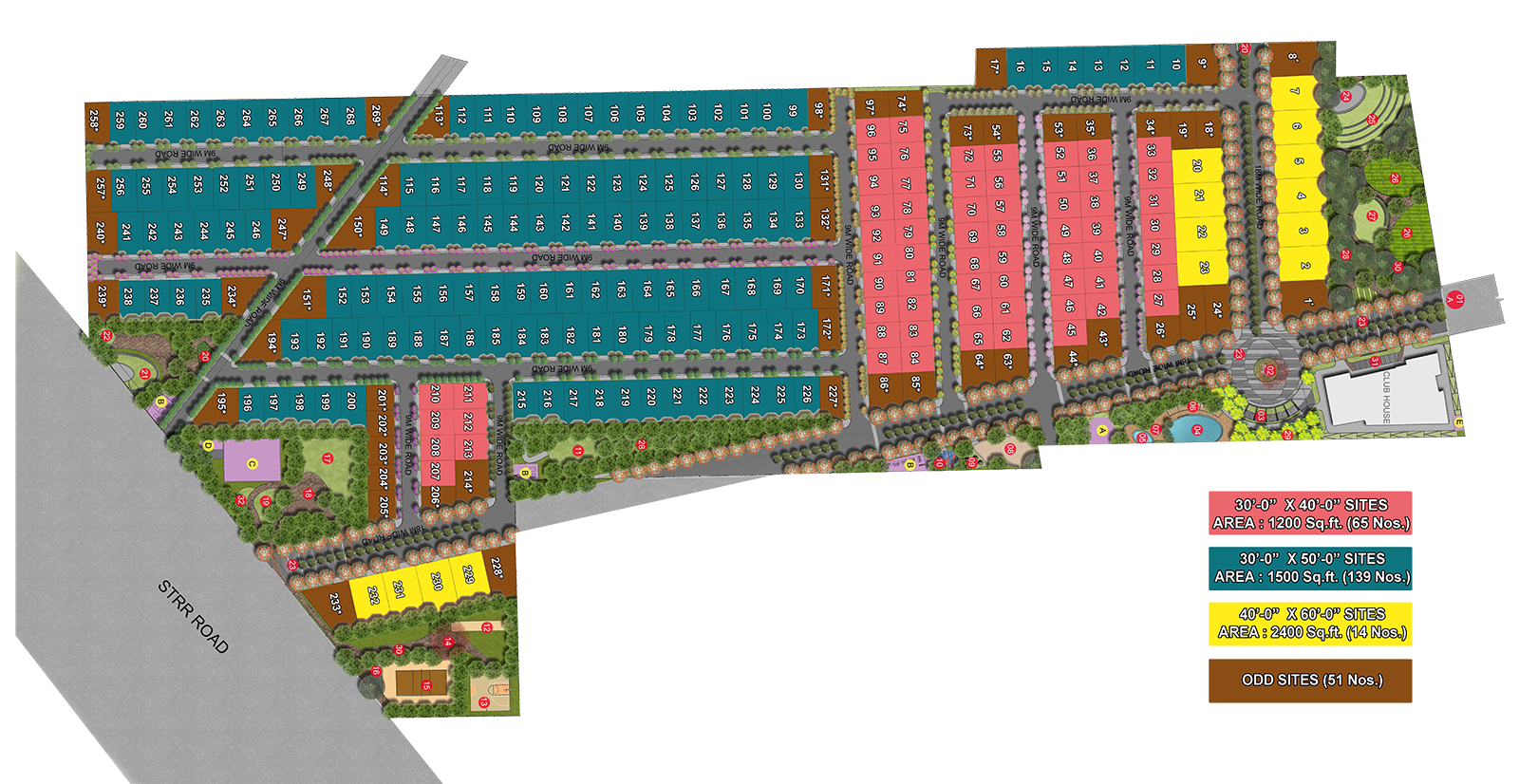 Site plan of Valmark Orchards in Devanahalli, Bangalore