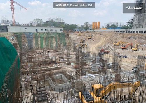 Construction updates of Lansum El Dorado as on May 2021 Update