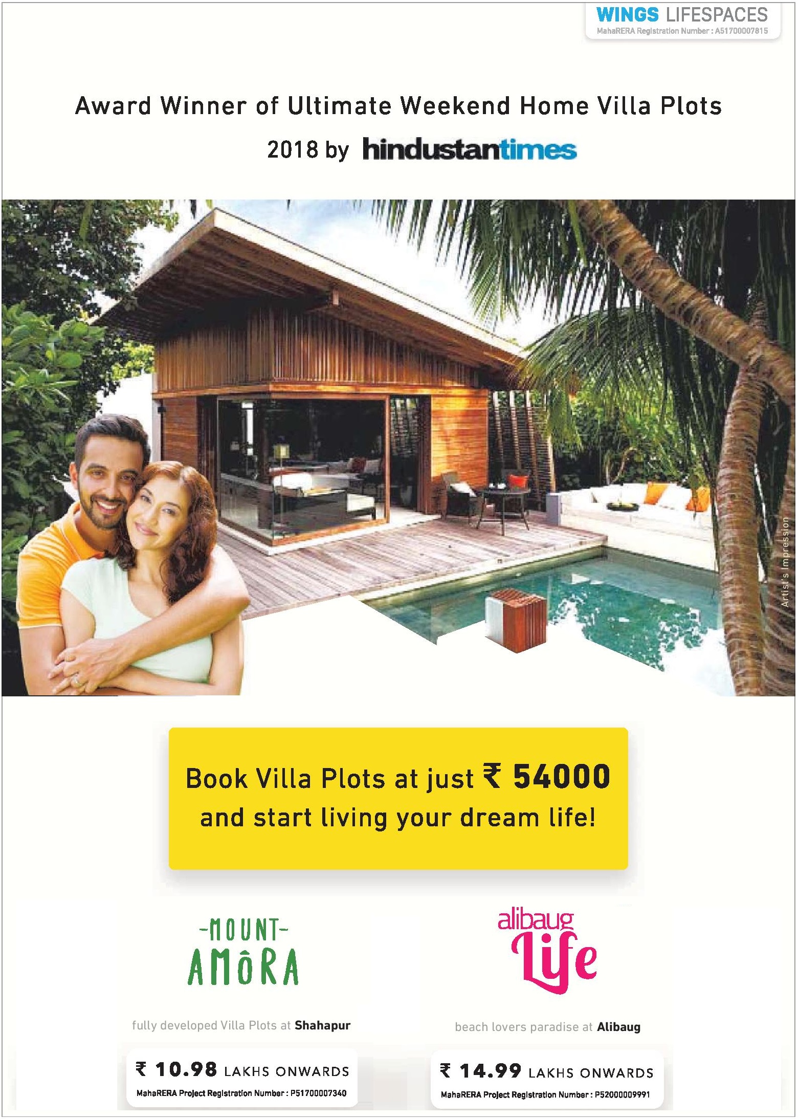 Book villa plots at Rs. 54000 & start living your dream life at Wings Project in Mumbai