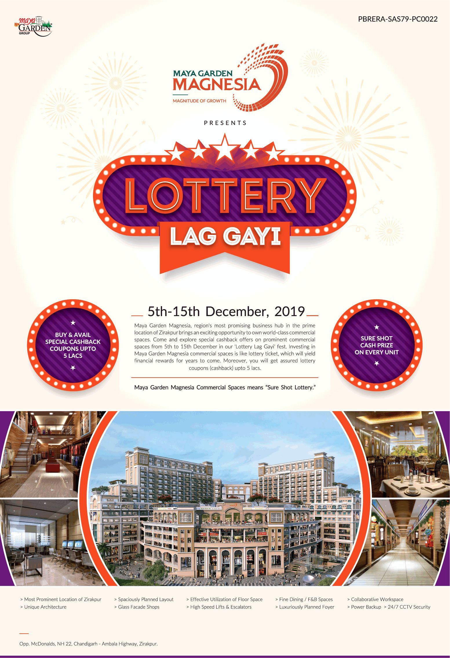 Buy & avail special cashback coupons upto 5 Lacs at Maya Garden Magnesia, Chandigarh