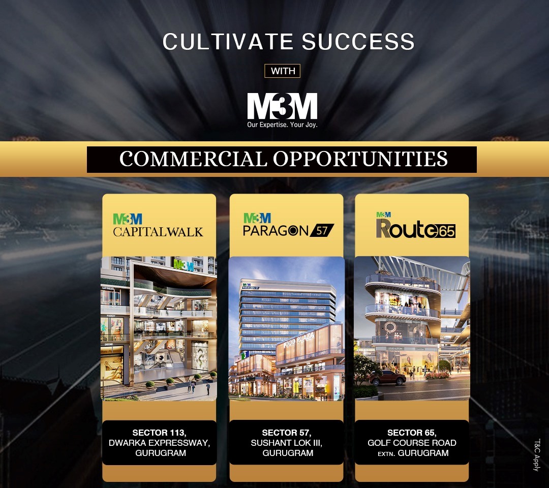 Cultivate Success with M3M Commercial Opportunities