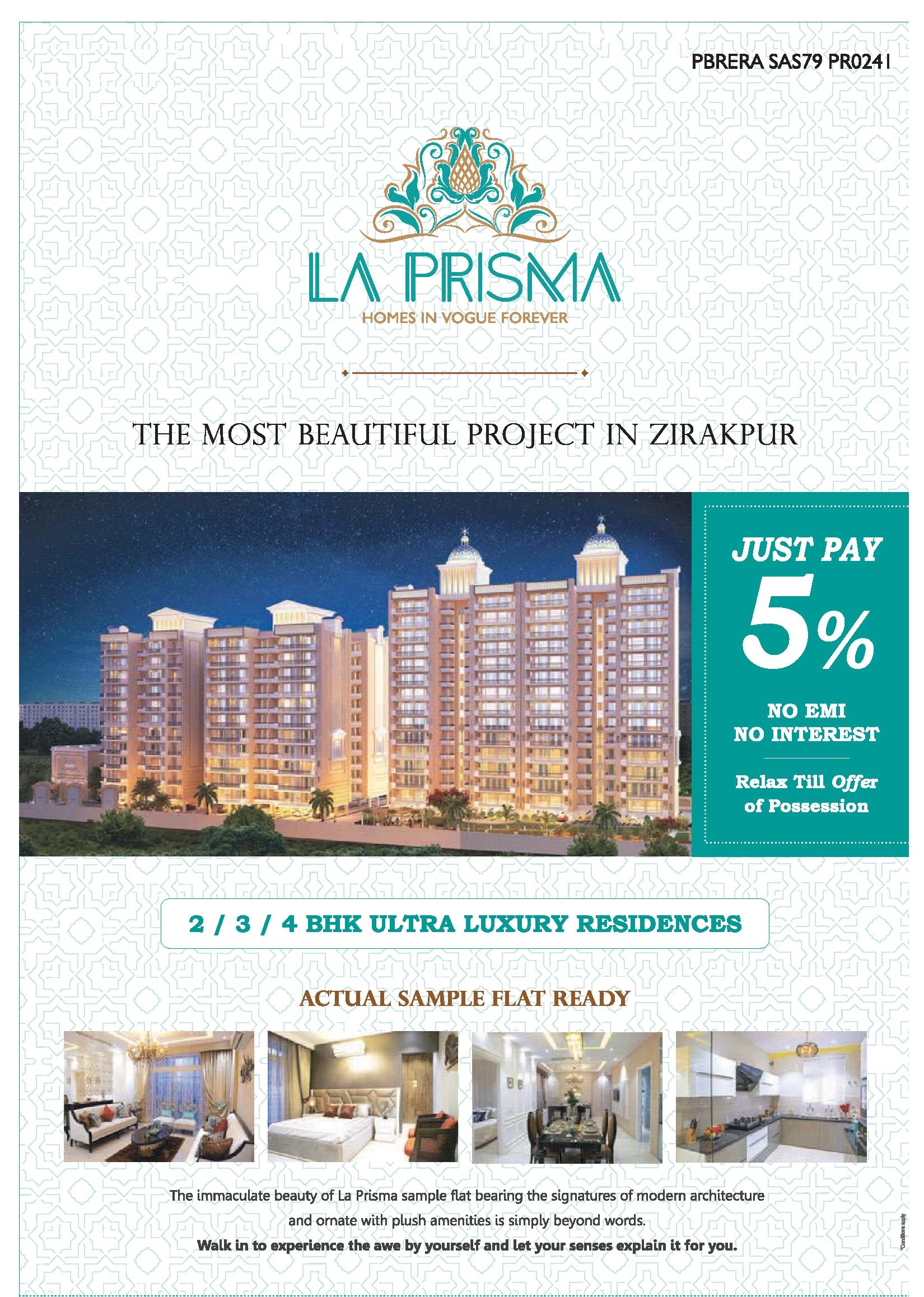 Avail 2/3/4 bhk ultra luxury residences at United La Prisma in Chandigarh