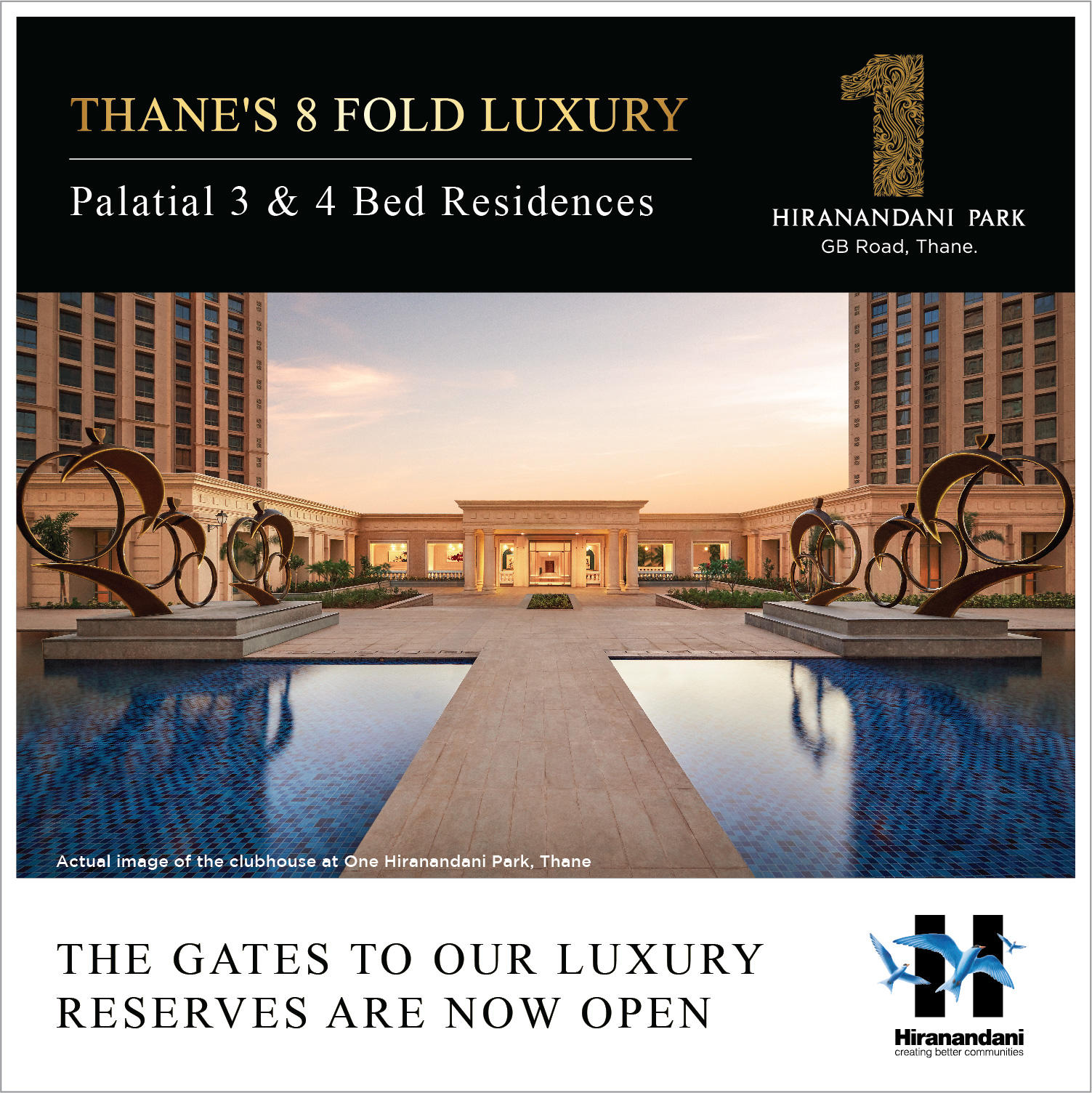 Presenting the gates to our luxury reserves are now open at One Hiranandani Park, Mumbai