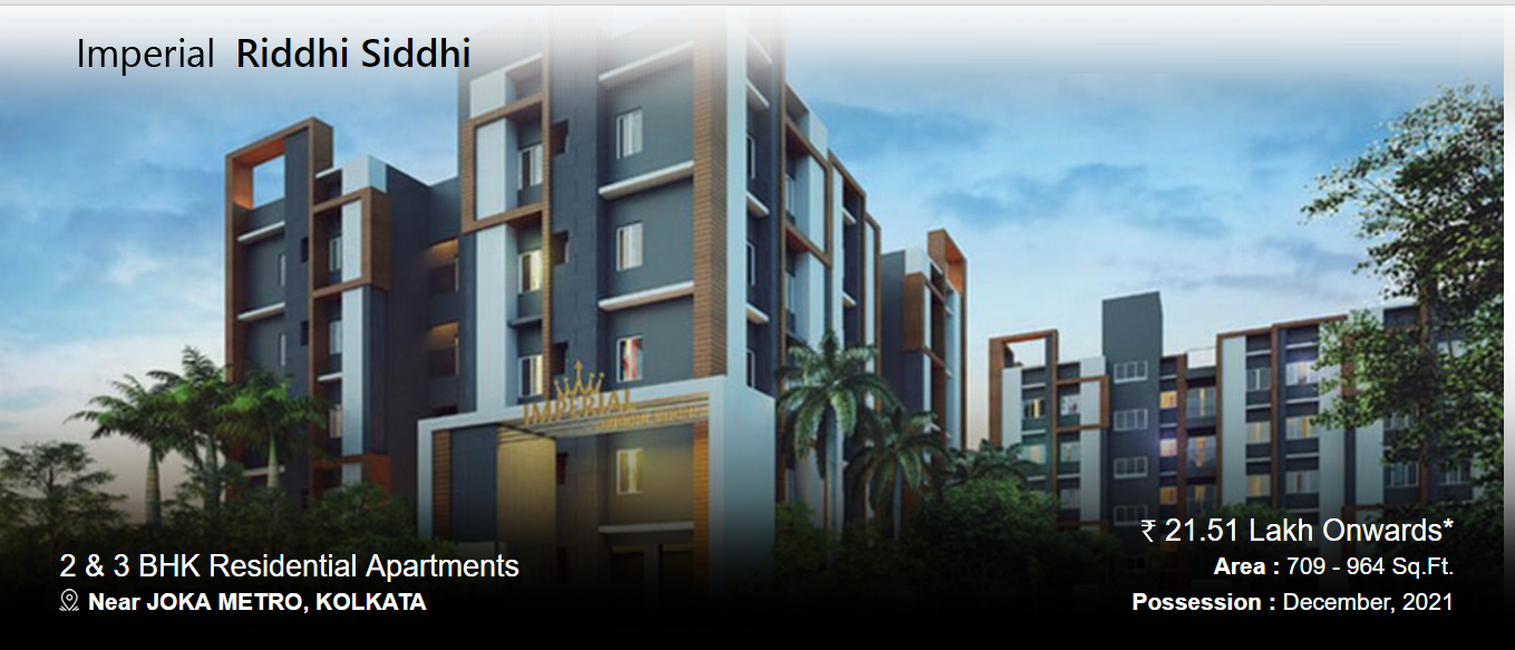 Imperial Riddhi Siddhi presents 2 & 3 bhk residential apartments at Rs. 21.51 lakhs in Kolkata