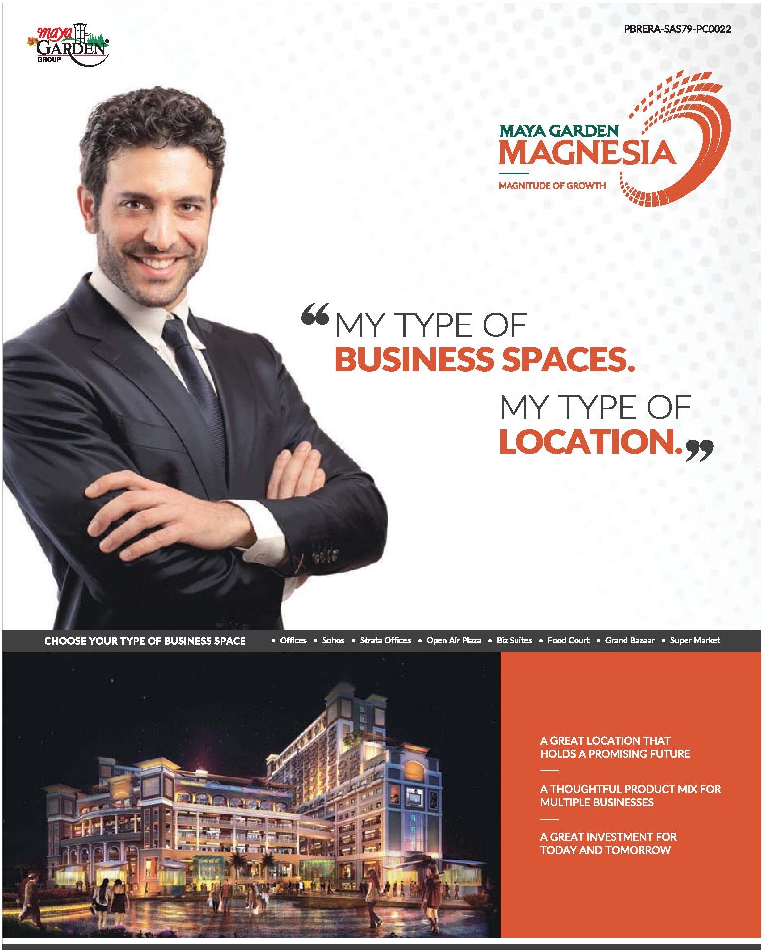 Book your type of business space at Maya Garden Magnesia in Chandigarh