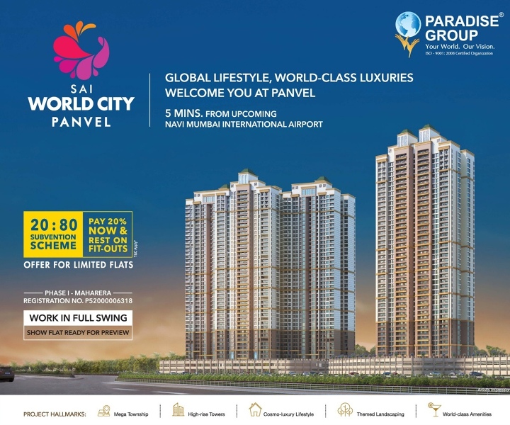 Experience a global lifestyle with world-class luxuries at Paradise Sai World City, Navi Mumbai Update