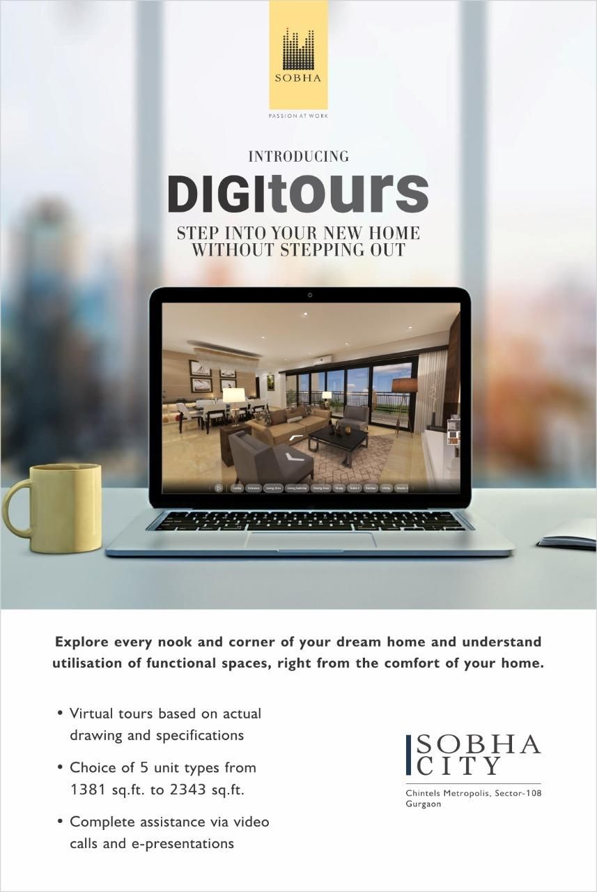 Introducing digitours step into your new home without stepping out at Sobha City in Sector 108, Gurgaon