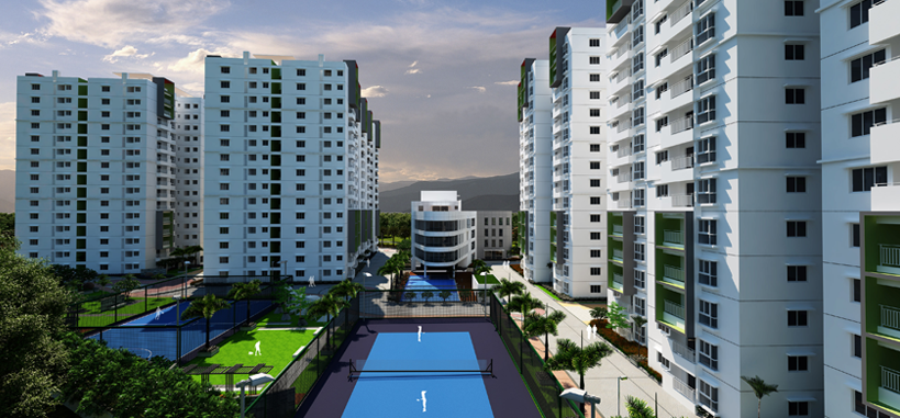 Ramky One Galaxia is an inspiring project that offers sustainable technology, pedestrian-friendly, green environment