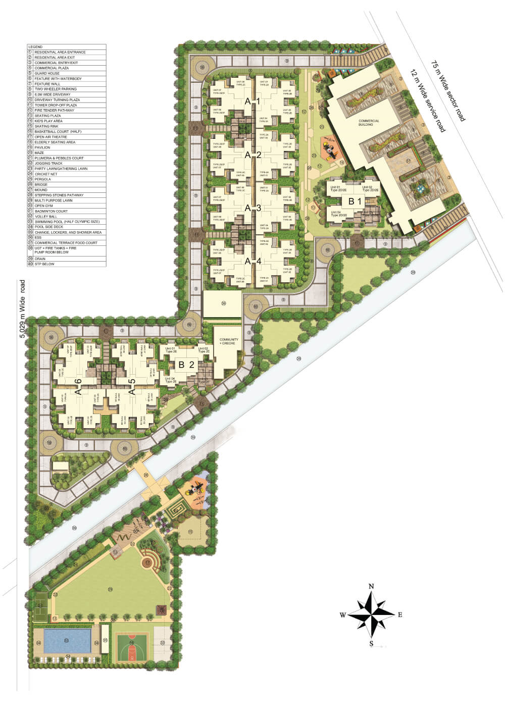 Site plan of MRG World Ultimus, Gurgaon