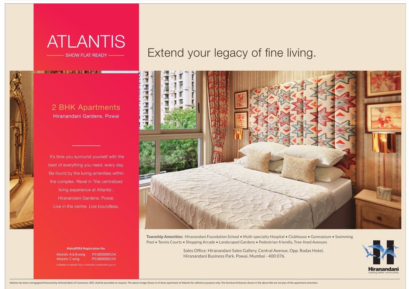 Extend your legacy of fine living at Hiranandani Atlantis in Mumbai