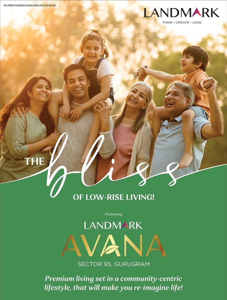 Premium living set in a community-centric lifestyle, that will make you re-imagine life at Landmark Avana, Gurgaon