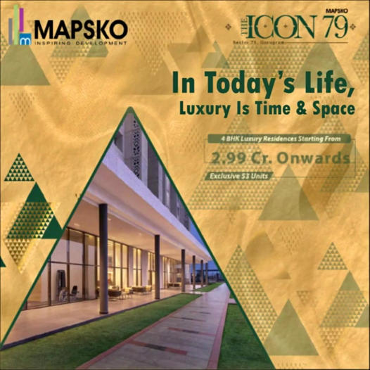 Book by paying just Rs 5 Lac at Mapsko The Icon in Sector 79, Gurgaon