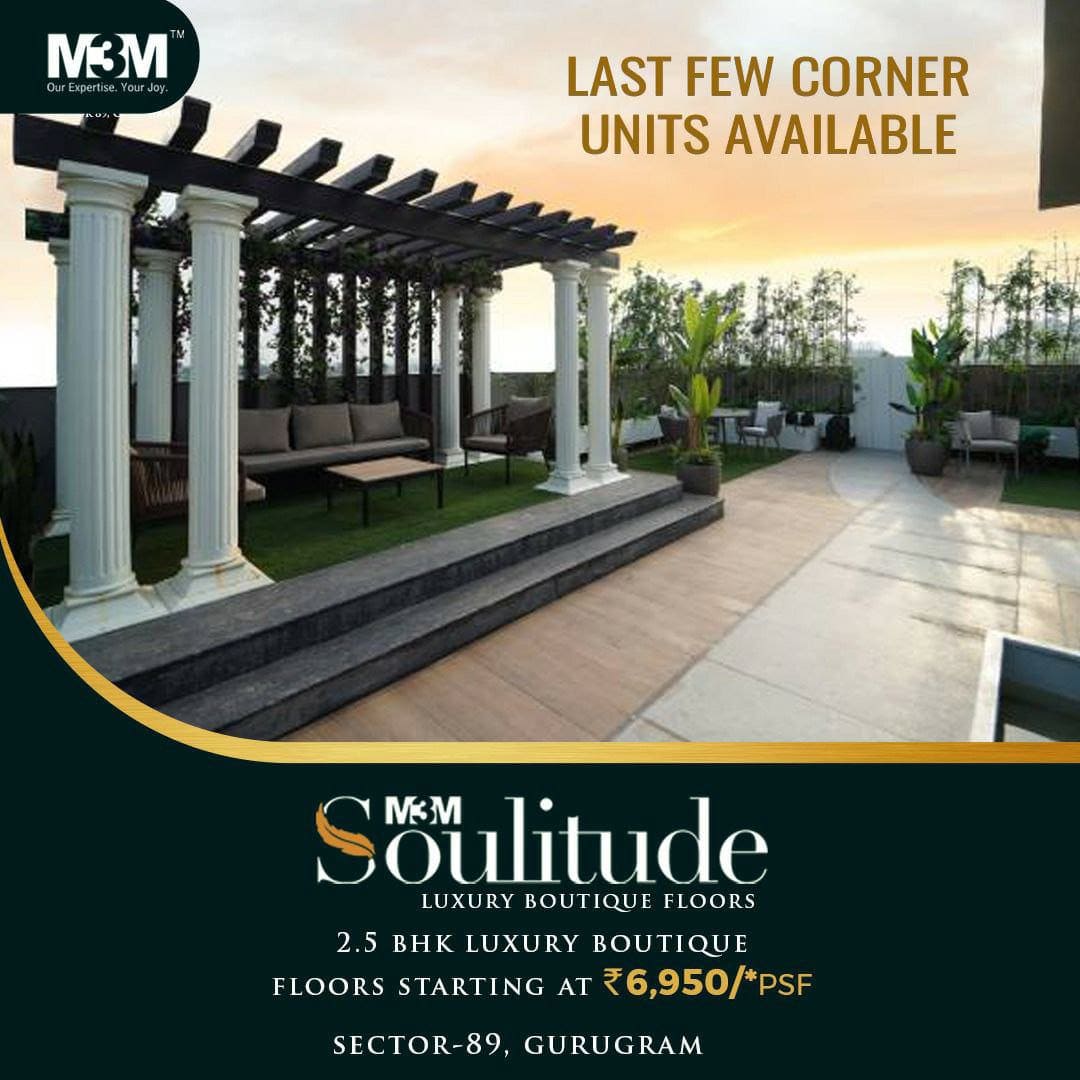 Last few corner units available at M3M Soulitude in Sector 89, Gurgaon