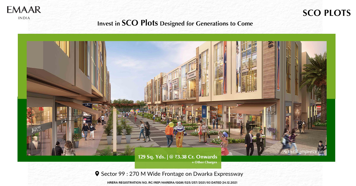 Invest in SCO plots designed for generations to come at Emaar EBD 99, Gurgaon