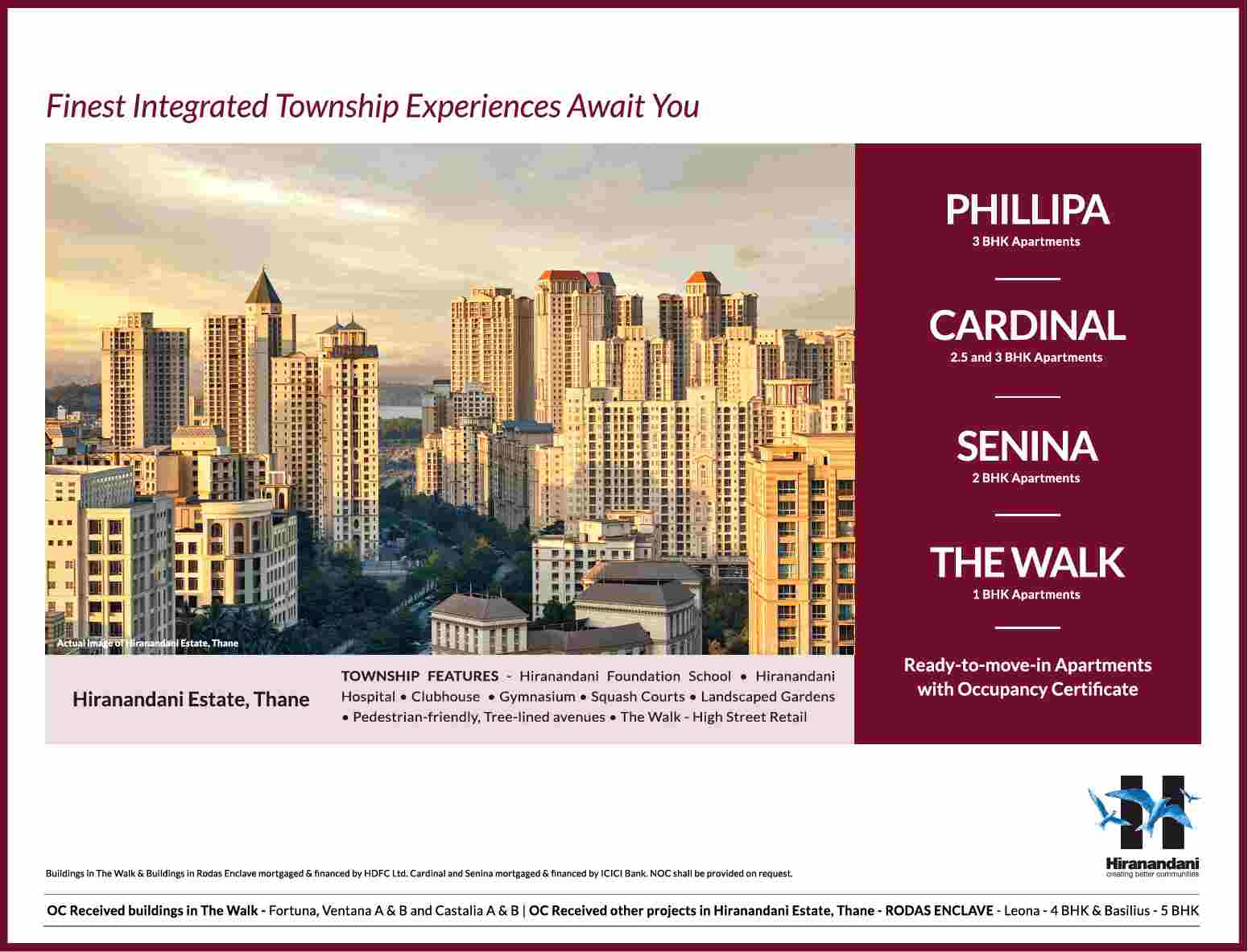 Finest integrated township experiences await you at Hiranandani in Mumbai Update