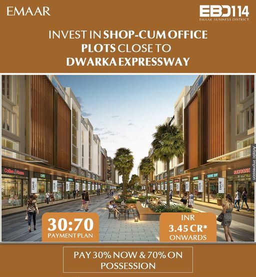 Investment starting Rs 3.45 Cr at Emaar EBD 114, Gurgaon