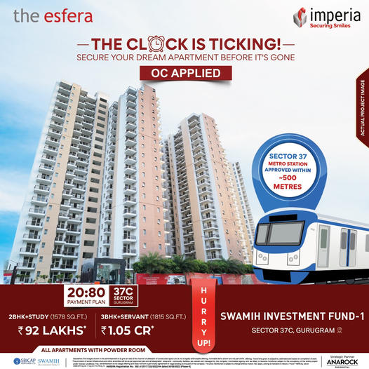 Live an exemplary lifestyle with best connectivity at Imperia The Esfera in Gurgaon