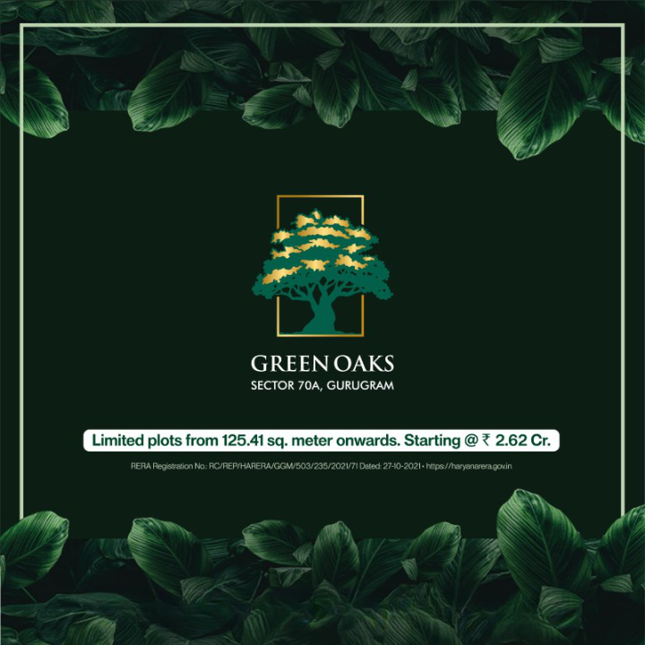 Limited plots form 125 Sqm onwards starting Rs 2.62 Cr at BPTP Green Oaks in Sector 70A, Gurgaon