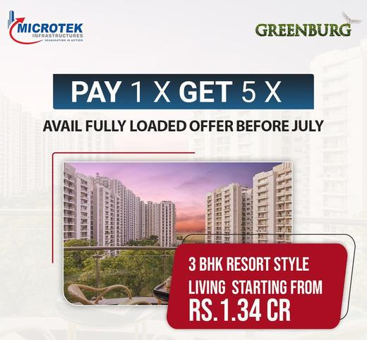 Avail fully loaded offer before July at Microtek Greenburg in Sector 86 Gurgaon