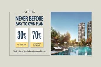 Introducing 30:70 payment plan for limited units at Sobha City in Sector 108, Gurgaon