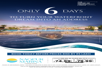 Discover Nagpur Marina's Waterfront Luxury for ₹74.99 Lacs, Offer Ends Soon