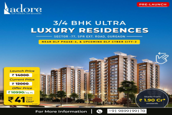 Adore 3/4 BHK Ultra Luxury Residences:  Live the Lavish Life in Gurgaon