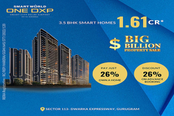 Pay just 26% own a smart home at Smart World One DXP in Dwarka Expressway, Gurgaon