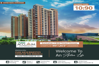Presenting 10:90 payment plan at Eldeco Acclaim, Sohna, Gurgaon