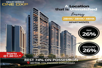 Pay 26% now rest 74% on possession at Smart World One DXP in Dwarka Expressway, Gurgaon