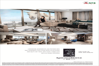 Book 4 bedroom apartments and penthouse starting at 8.40 Cr in ATS Knights Bridge, Noida