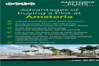 Advantages of buying a plot at BPTP Amstoria sector 102 ,Gurgaon