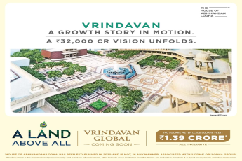 Embrace Luxury: Vrindavan Global by House Of Abhinandan Lodha, Starting at ₹1.39 Crore, Vrindavan