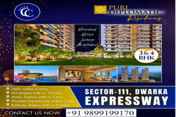 Puri Diplomatic Residences: Opulent 3 & 4 BHK Homes in Sector-111, Dwarka Expressway