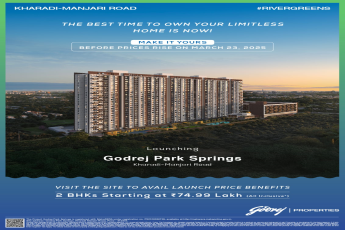 Own Your Dream Home at Godrej Park Springs, Kharadi-Manjari Road, Starting ₹74.99 Lakh!