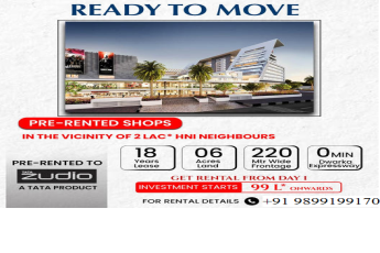 Move-in Ready: Prime Pre-Rented Shops Near Dwarka Expressway