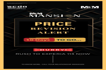 Discover Luxury at M3M Mansion, Price Revision Alert, Act Fast!