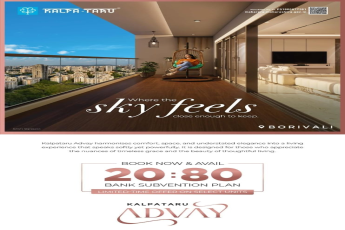 Discover Luxury at Kalpataru Advay in Borivali, Limited-Time Bank Subvention Plan 20:80!