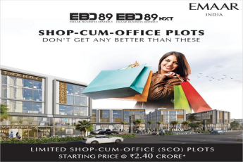 Get assured ROI on your investment commercial SCO plots at Emaar EBD 89 NXT in Gurgaon