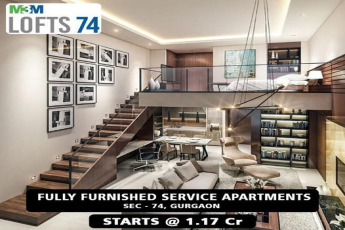 M3M Lofts 74 Offers Fully Furnished Service Apartments @ Rs 1.17 Cr. in Sector 74, Gurgaon