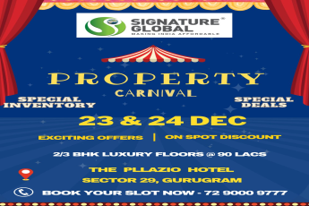 Signature Global's Extravaganza: The Property Carnival at The Pllazio Hotel, Sector 29 Gurugram
