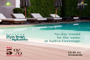 Buy a home and get 100+ amenities to experience leisure at Salarpuria Sattva Greenage, Bangalore
