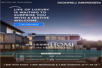Luxury upgrade at Godrej Meridien in Dwarka Expressway, Gurgaon