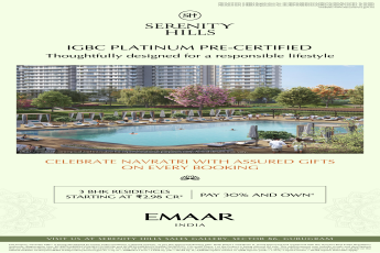 Celebrate Navratri with Assured Gifts: Book Now at Serenity Hills || Experience Luxury Living at Serenity Hills, Gurugram || Unlock the Navratri Offer: Serenity Hills by Emaar
