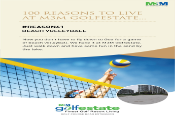 Enjoy Beach Volleyball at M3M Golf Estate