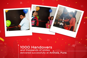 1000 handovers and thousands of smiles delivered successfully at  Mahindra Antheia, Pune
